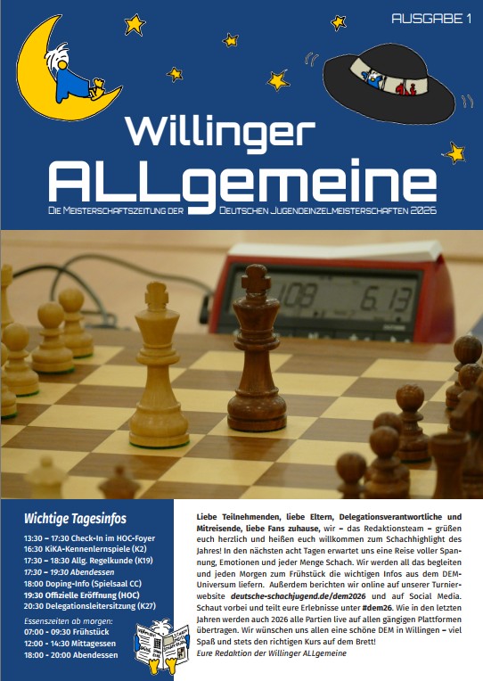 Das Layout der DEM-Zeitung aus dem Jahr 2026 ... Das Layout der DEM-Zeitung aus dem Jahr 2026 ...