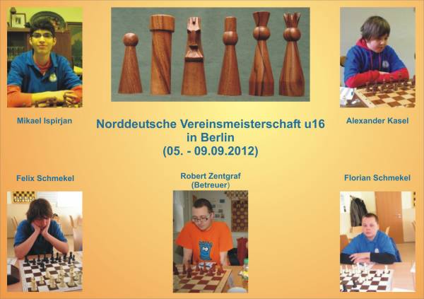 Die u16-Mannschaft bei der Norddeutschen Vereinsmeisterschaft 2012; Fotomontage: Christine Zentgraf