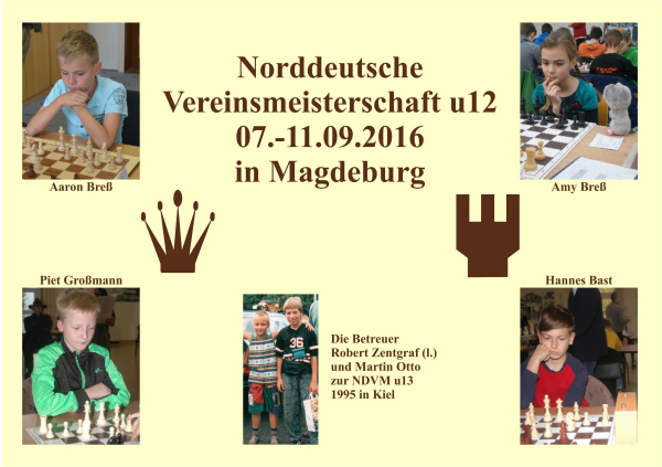Die u12-Mannschaft bei der Norddeutschen Vereinsmeisterschaft 2016; Fotomontage: Christine Zentgraf