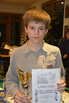Sieger Wettkampfgruppe II (bis 14 Jahre): Marius Fromm (Greifswalder SV)